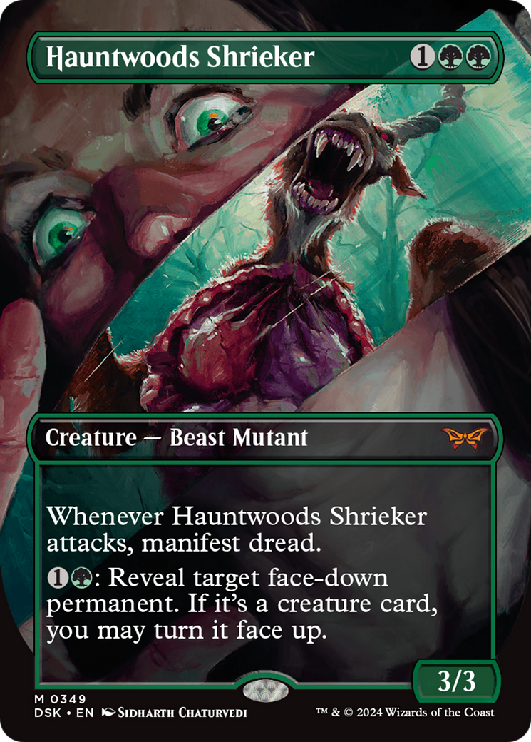 Hauntwoods Shrieker (Borderless) [Duskmourn: House of Horror] | Exor Games Bridgewater