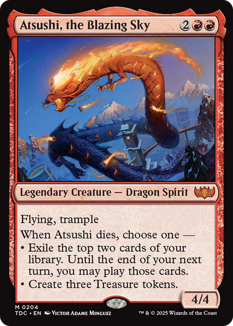 Atsushi, the Blazing Sky [Tarkir: Dragonstorm Commander] | Exor Games Bridgewater