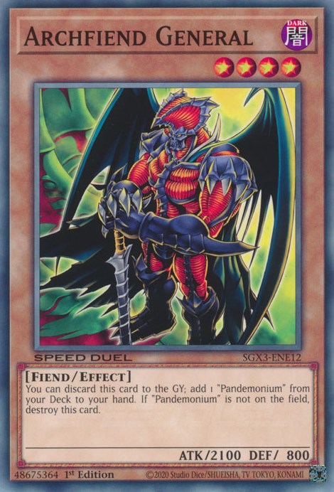 Archfiend General [SGX3-ENE12] Common | Exor Games Bridgewater