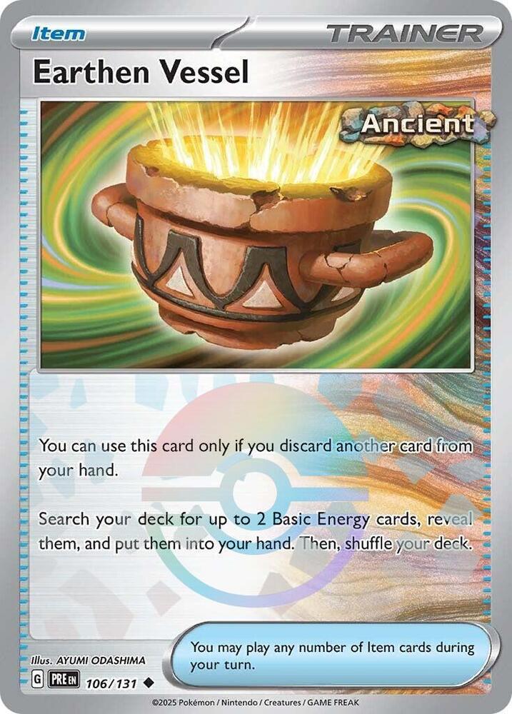 Earthen Vessel (106/131) (Poke Ball Pattern) [Scarlet & Violet: Prismatic Evolutions] | Exor Games Bridgewater