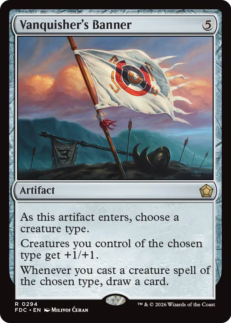 Vanquisher's Banner [Foundations Commander] | Exor Games Bridgewater