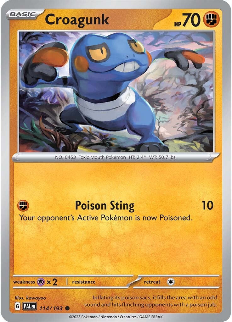 Croagunk (114/193) [Scarlet & Violet: Paldea Evolved] | Exor Games Bridgewater