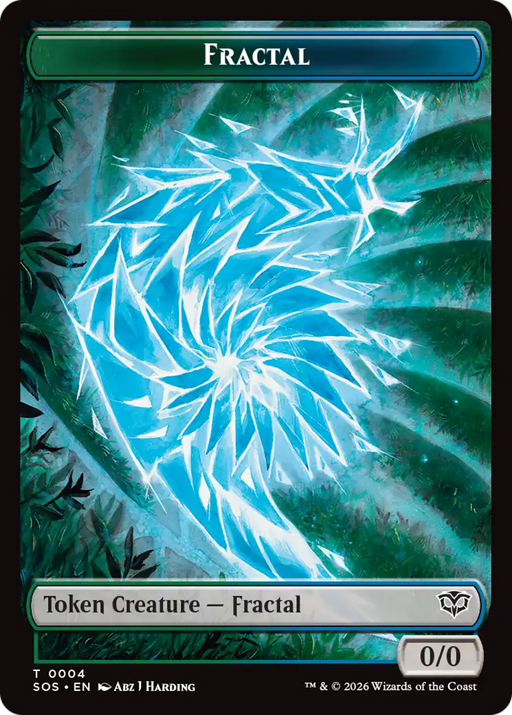 Fractal (0004) // Inkling (006) Double-Sided Token [Secrets of Strixhaven Tokens] | Exor Games Bridgewater