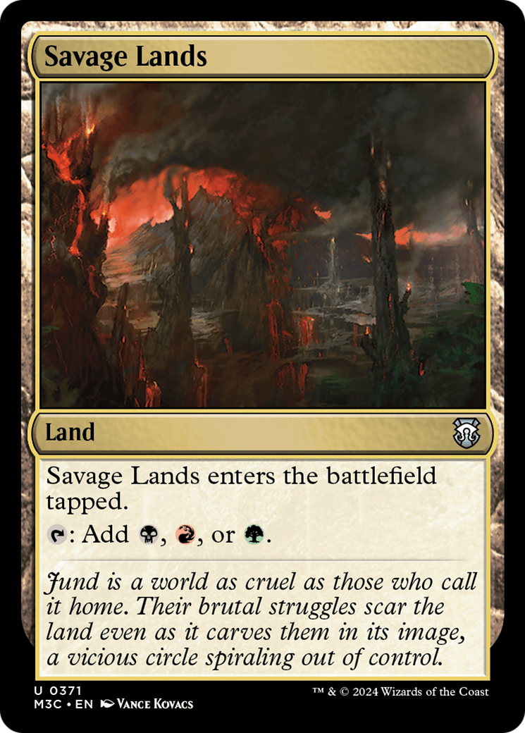 Savage Lands (Ripple Foil) [Modern Horizons 3 Commander] | Exor Games Bridgewater