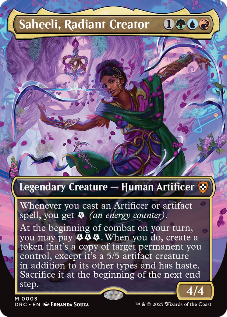 Saheeli, Radiant Creator (Borderless) [Aetherdrift Commander] | Exor Games Bridgewater