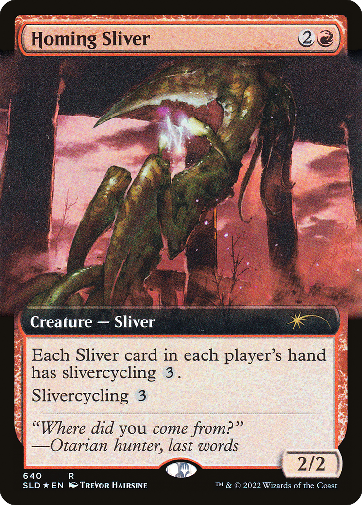 Homing Sliver (Extended Art) [Secret Lair Drop Promos] | Exor Games Bridgewater