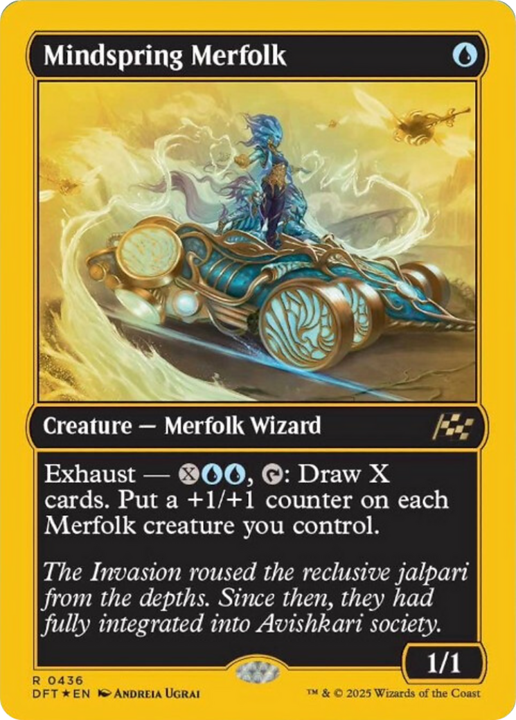 Mindspring Merfolk (First-Place Foil) [Aetherdrift] | Exor Games Bridgewater