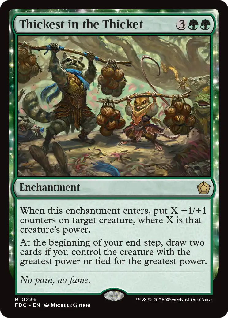 Thickest in the Thicket [Foundations Commander] | Exor Games Bridgewater