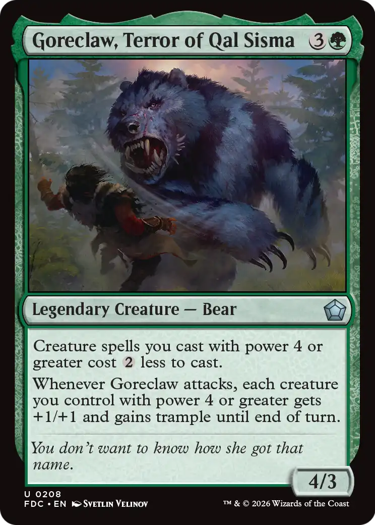 Goreclaw, Terror of Qal Sisma [Foundations Commander] | Exor Games Bridgewater