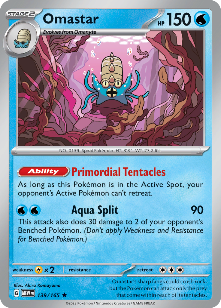 Omastar (139/165) [Scarlet & Violet 151] | Exor Games Bridgewater