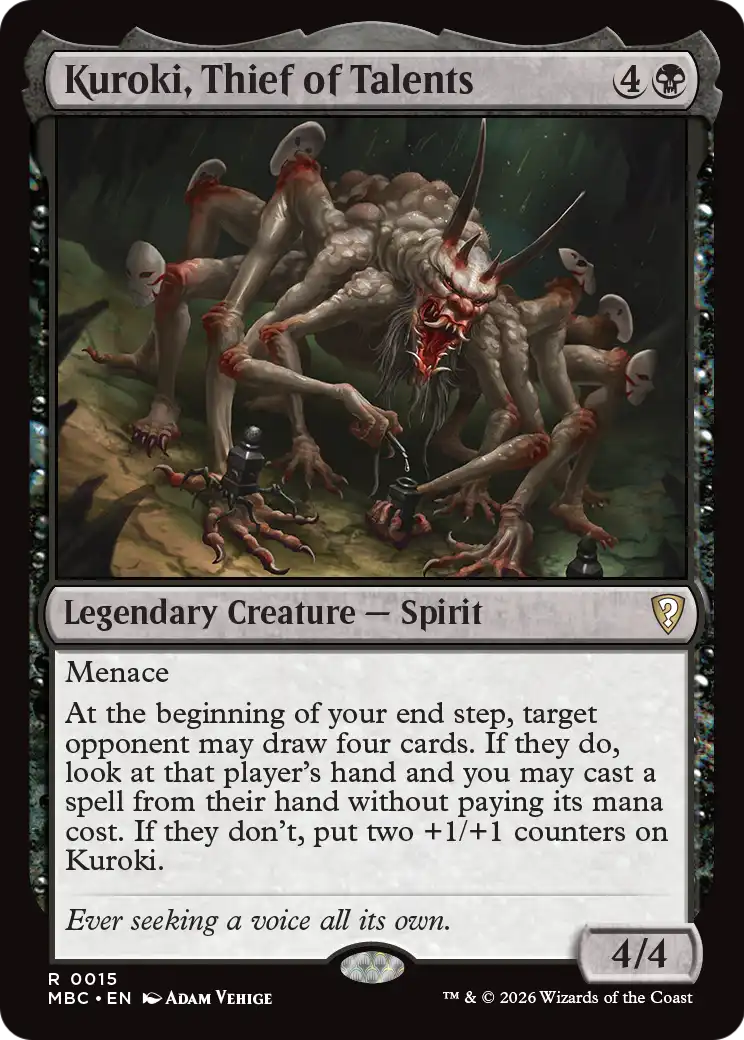 Kuroki, Thief of Talents [Mystery Booster: Commander Edition] | Exor Games Bridgewater