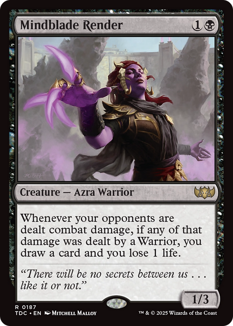 Mindblade Render [Tarkir: Dragonstorm Commander] | Exor Games Bridgewater