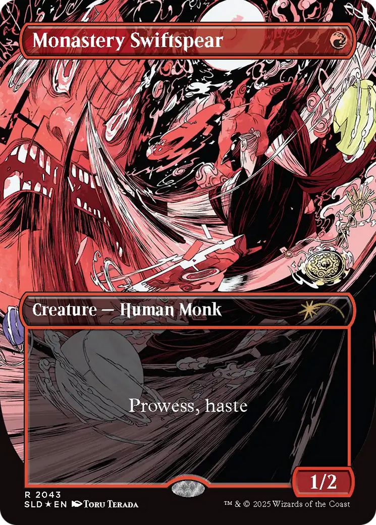 Monastery Swiftspear (2043) (Raised Foil) [Secret Lair Drop Series] | Exor Games Bridgewater