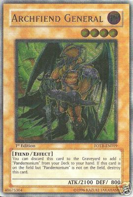 Archfiend General [FOTB-EN019] Ultimate Rare | Exor Games Bridgewater