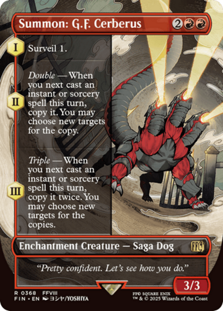 Summon: G.F. Cerberus (Borderless) [FINAL FANTASY] | Exor Games Bridgewater