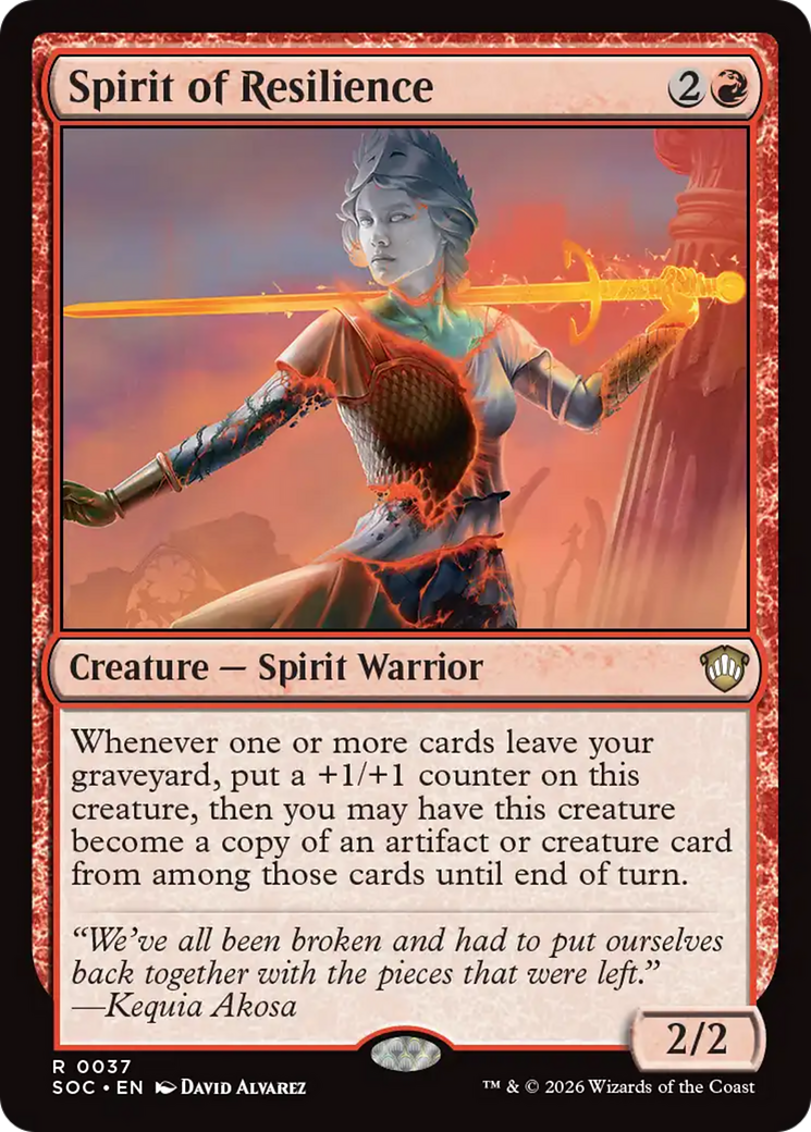 Spirit of Resilience [Secrets of Strixhaven Commander] | Exor Games Bridgewater