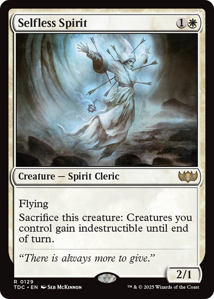 Selfless Spirit [Tarkir: Dragonstorm Commander] | Exor Games Bridgewater