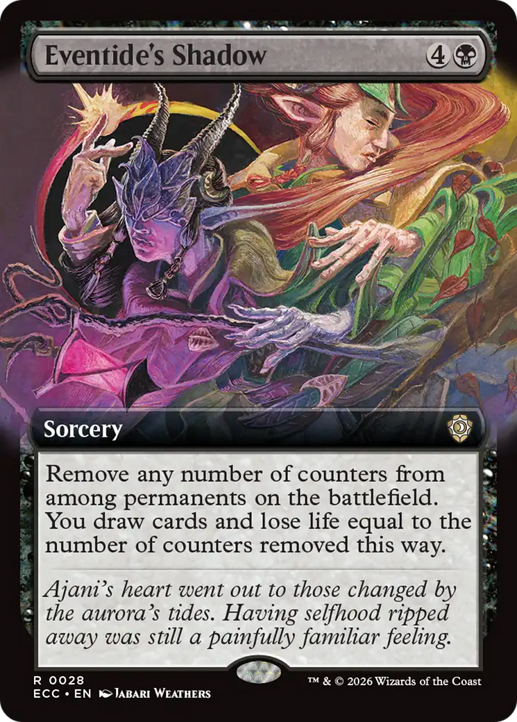 Eventide's Shadow (Extended Art) [Lorwyn Eclipsed Commander] | Exor Games Bridgewater