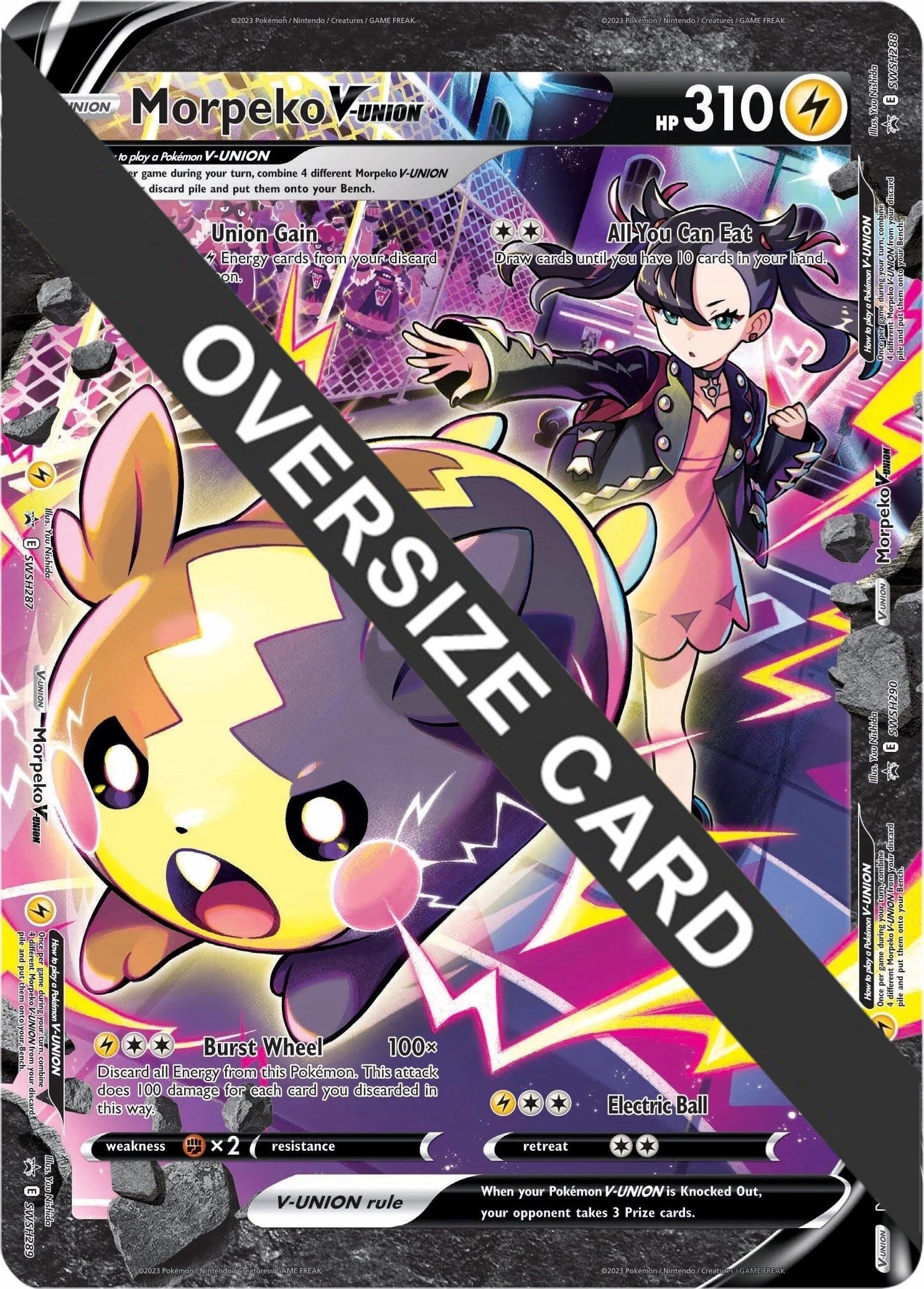 Morpeko V-UNION (SWSH287-290) (Jumbo Card) [Sword & Shield: Black Star Promos] | Exor Games Bridgewater