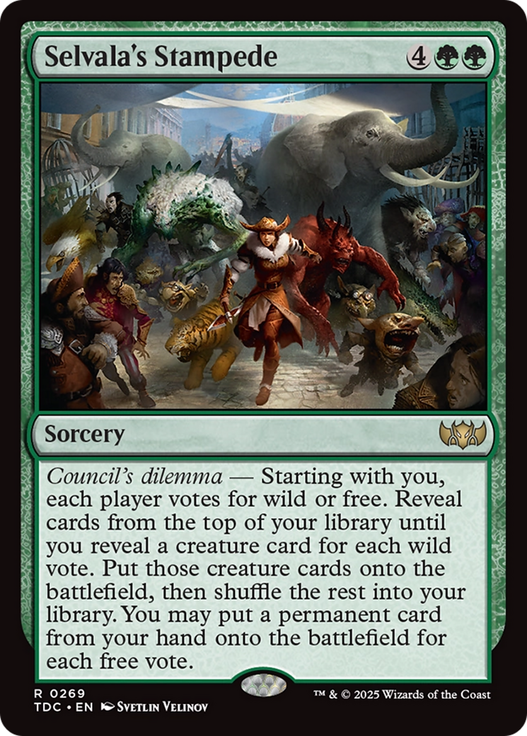 Selvala's Stampede [Tarkir: Dragonstorm Commander] | Exor Games Bridgewater