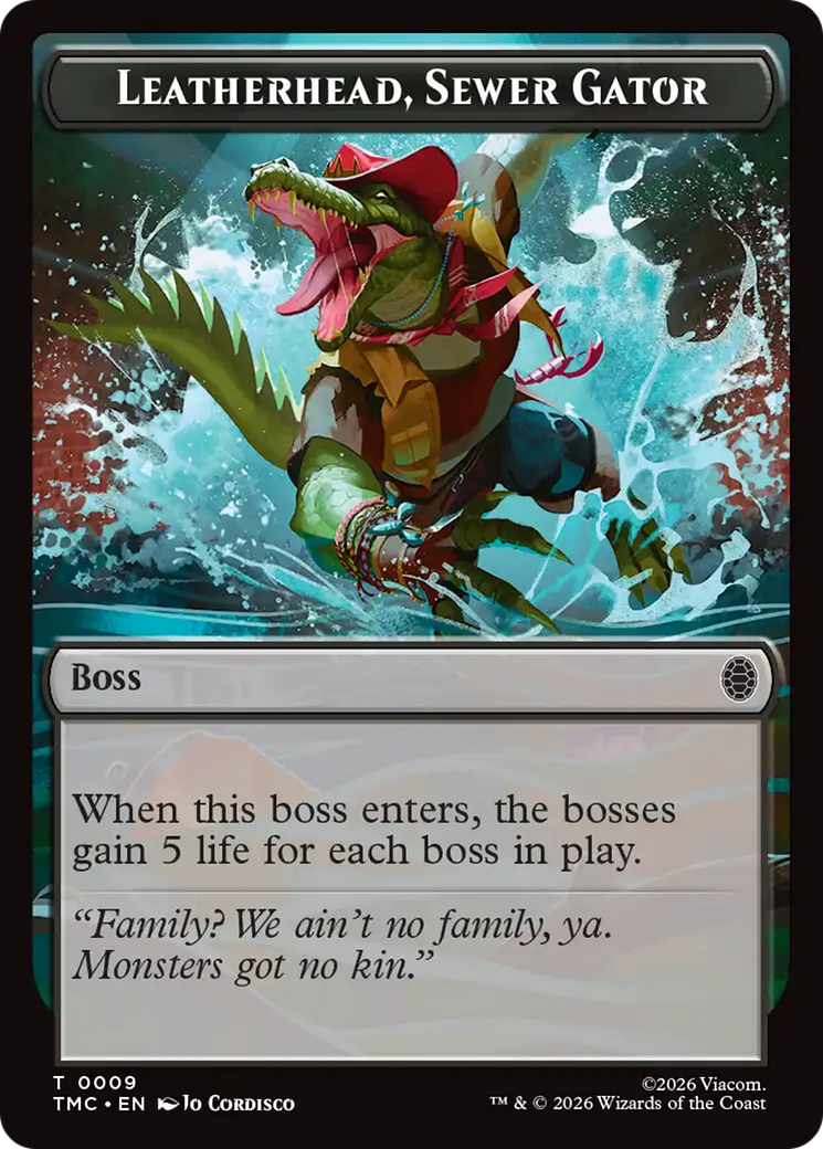 Leatherhead, Sewer Gator [Teenage Mutant Ninja Turtles Commander Tokens] | Exor Games Bridgewater