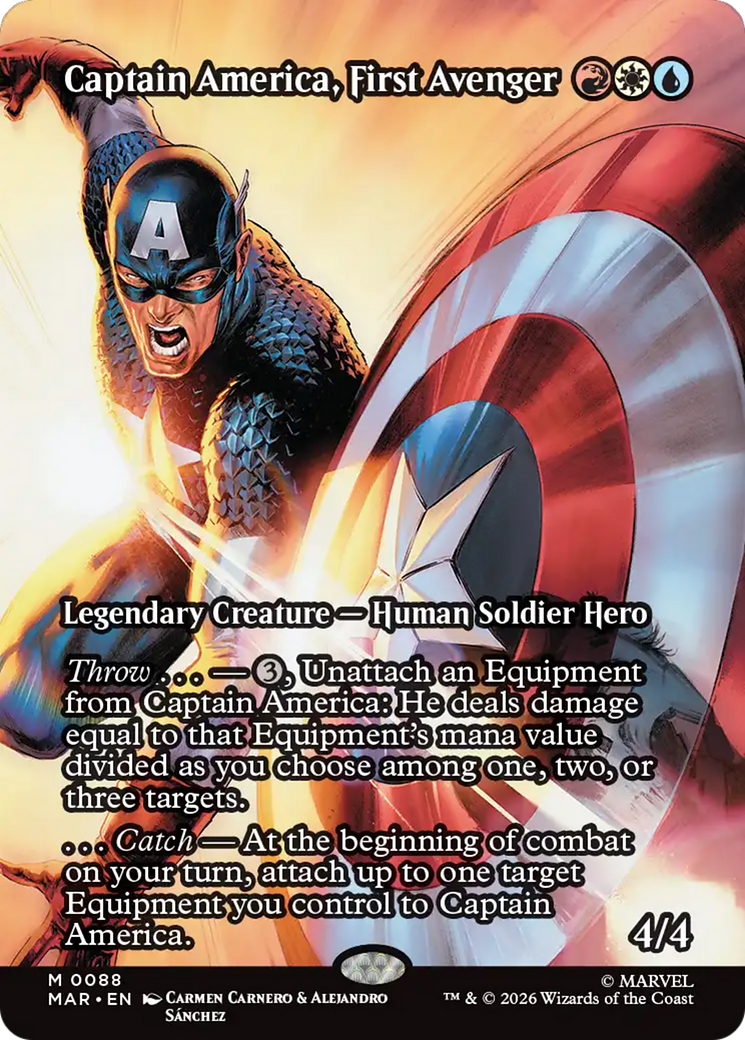 Captain America, First Avenger (Borderless) [Marvel Universe: Eternal-Legal] | Exor Games Bridgewater