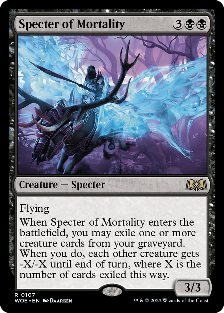 Specter of Mortality [Wilds of Eldraine] | Exor Games Bridgewater