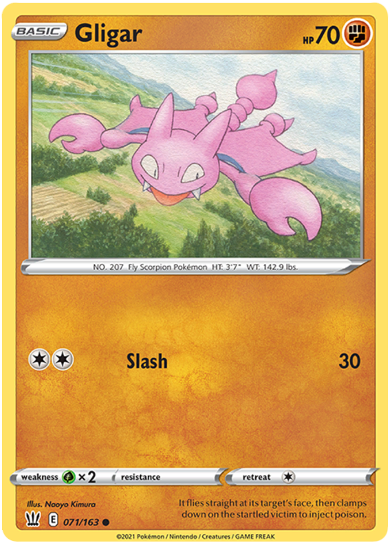 Gligar (071/163) [Sword & Shield: Battle Styles] | Exor Games Bridgewater