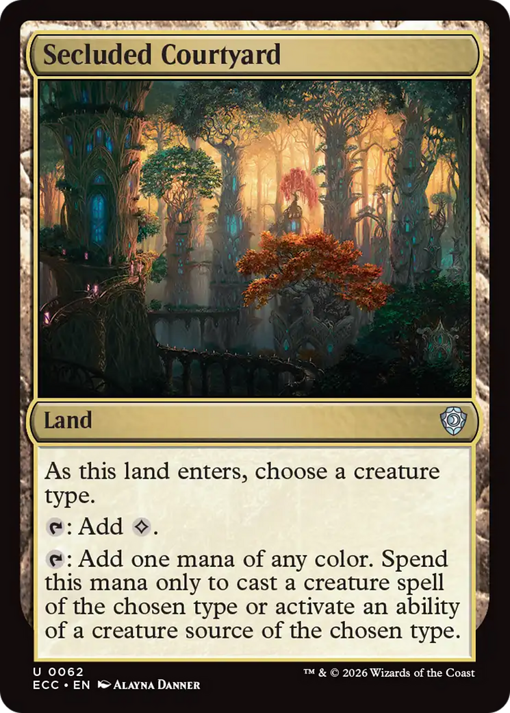 Secluded Courtyard [Lorwyn Eclipsed Commander] | Exor Games Bridgewater
