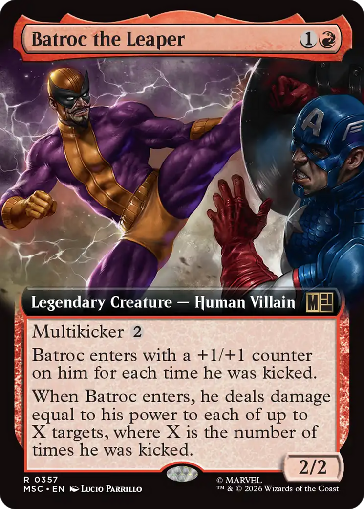 Batroc the Leaper (Extended Art) [Marvel Super Heroes Commander] | Exor Games Bridgewater