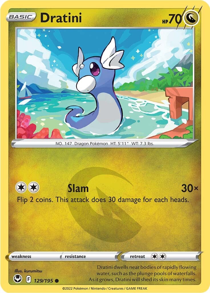 Dratini (129/195) [Sword & Shield: Silver Tempest] | Exor Games Bridgewater