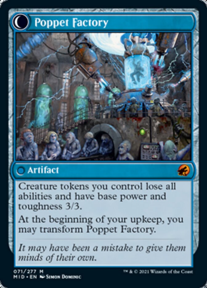 Poppet Stitcher // Poppet Factory [Innistrad: Midnight Hunt] | Exor Games Bridgewater