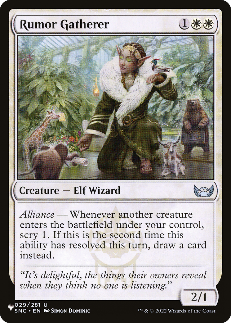 Rumor Gatherer [The List Reprints] | Exor Games Bridgewater