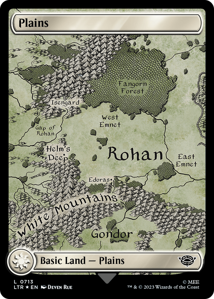 Plains (0713) (Surge Foil) [The Lord of the Rings: Tales of Middle-Earth] | Exor Games Bridgewater