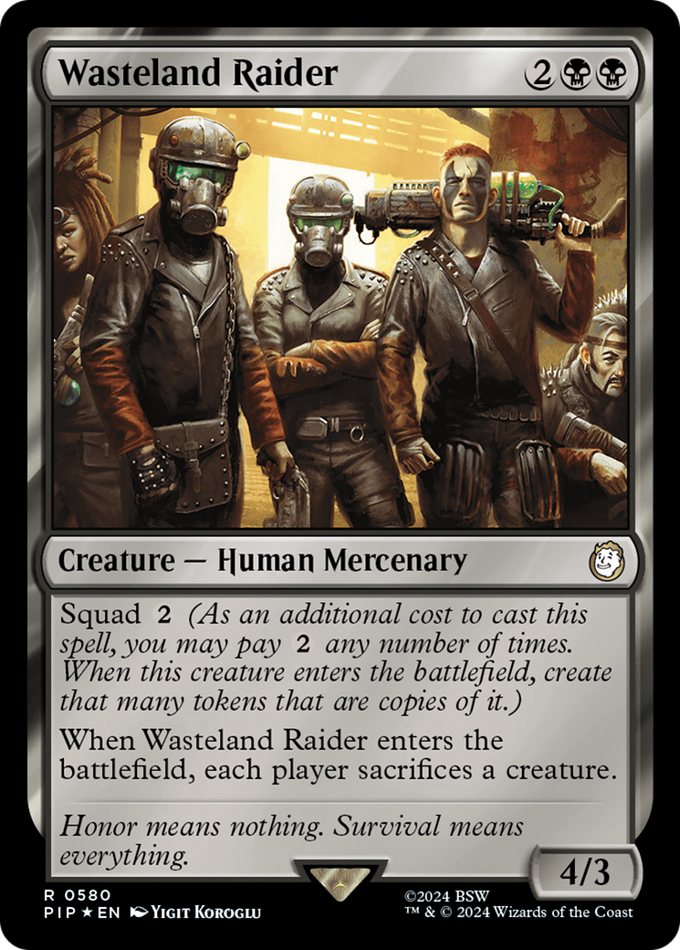 Wasteland Raider (Surge Foil) [Fallout] | Exor Games Bridgewater