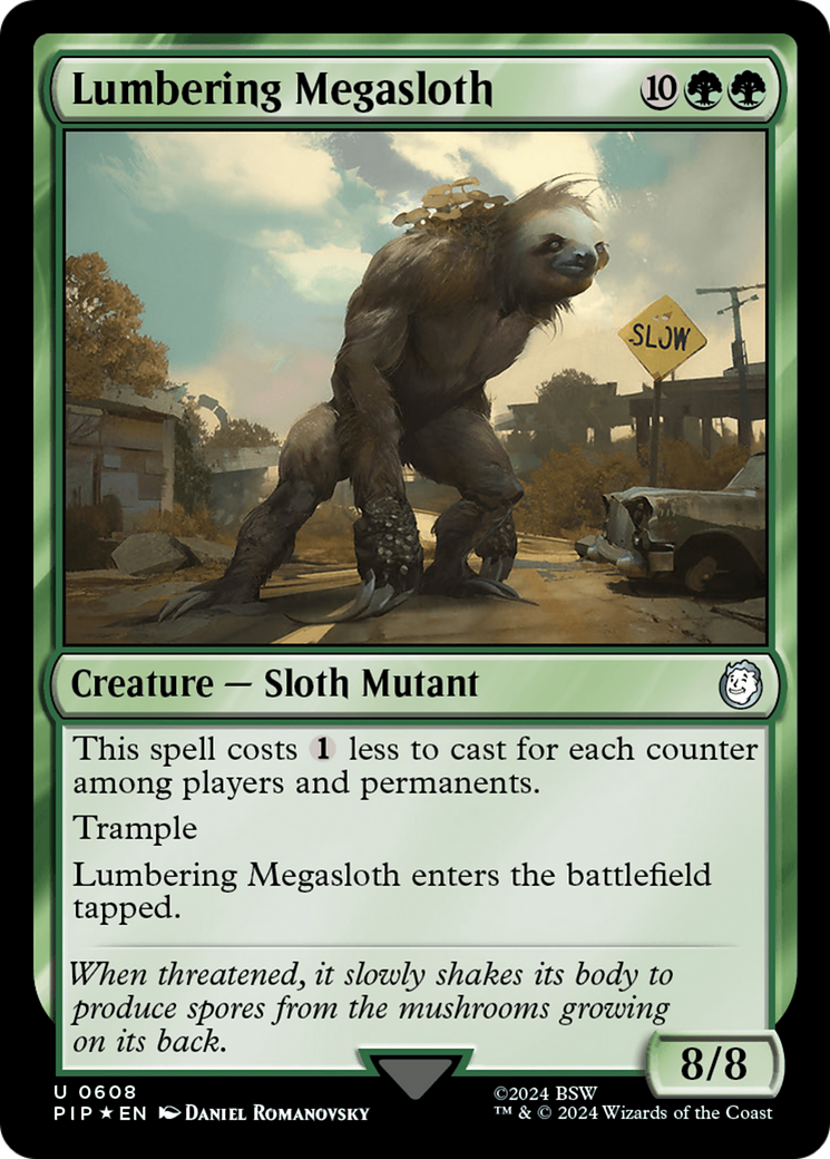 Lumbering Megasloth (Surge Foil) [Fallout] | Exor Games Bridgewater