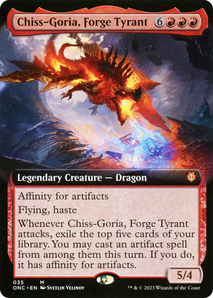 Chiss-Goria, Forge Tyrant (Extended Art) [Phyrexia: All Will Be One Commander] | Exor Games Bridgewater