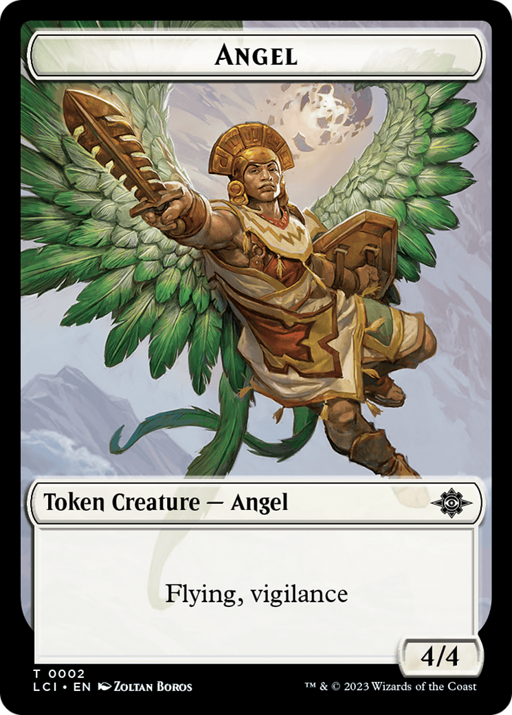 Angel Token [The Lost Caverns of Ixalan Tokens] | Exor Games Bridgewater