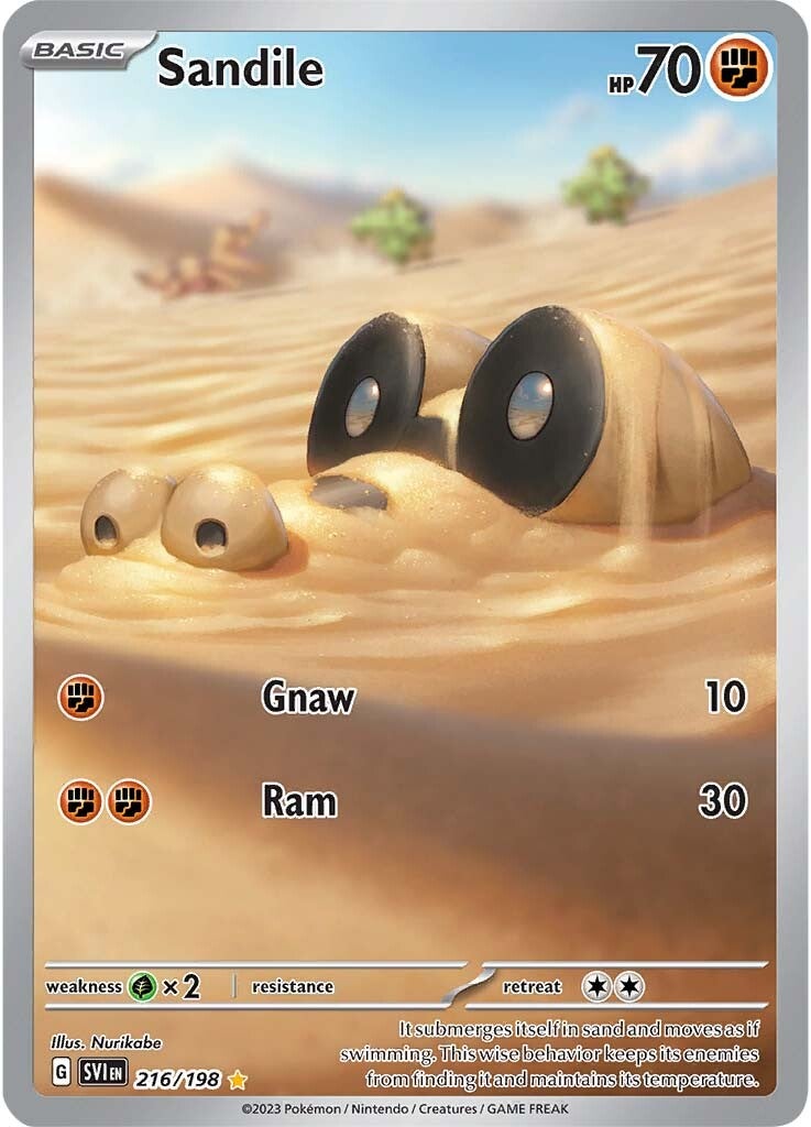 Sandile (216/198) [Scarlet & Violet: Base Set] | Exor Games Bridgewater