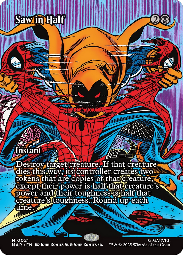 Saw in Half (Borderless) [Marvel's Spider-Man: Eternal-Legal] | Exor Games Bridgewater