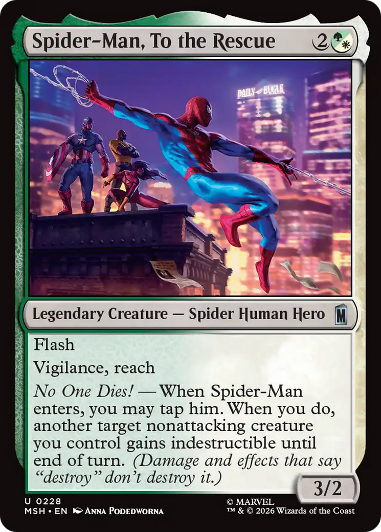 Spider-Man, To the Rescue (Borderless) [Marvel Super Heroes] | Exor Games Bridgewater