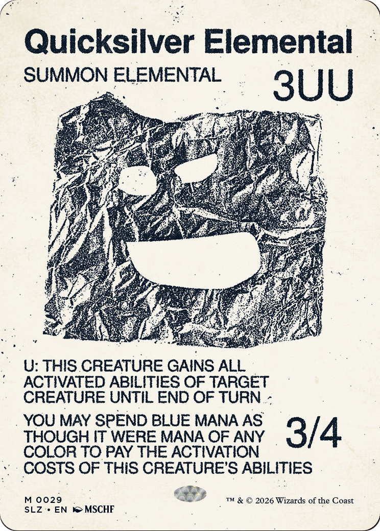Quicksilver Elemental (0029) [Secret Lair x MSCHF: The Zeta Set] | Exor Games Bridgewater