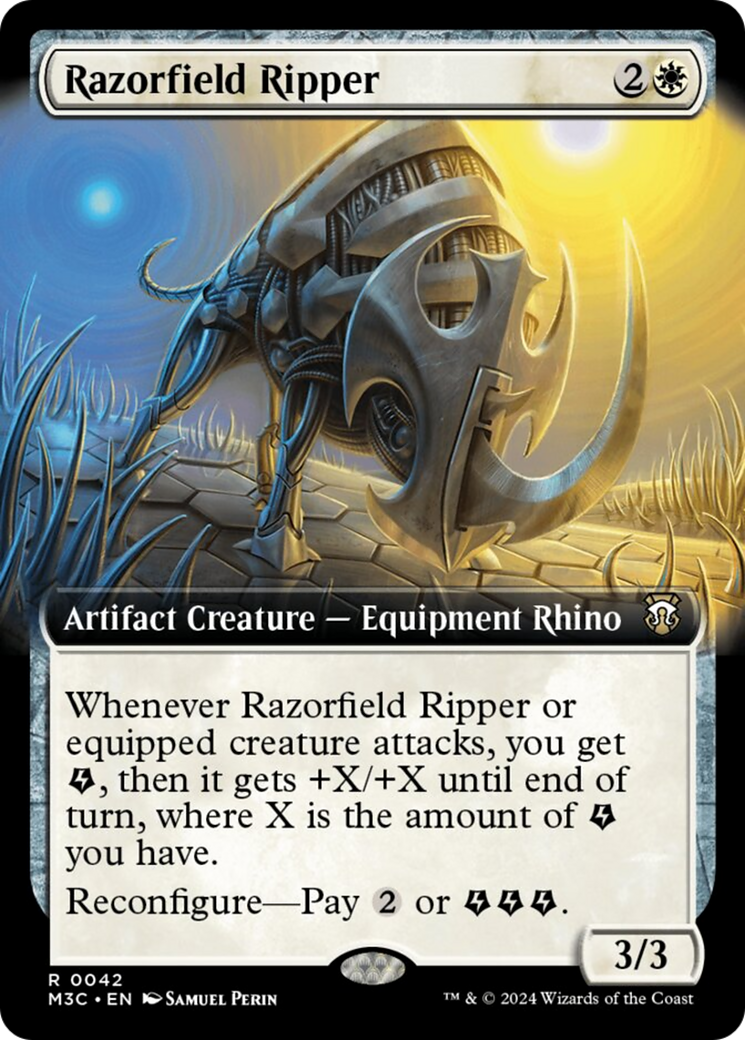 Razorfield Ripper (Extended Art) [Modern Horizons 3 Commander] | Exor Games Bridgewater