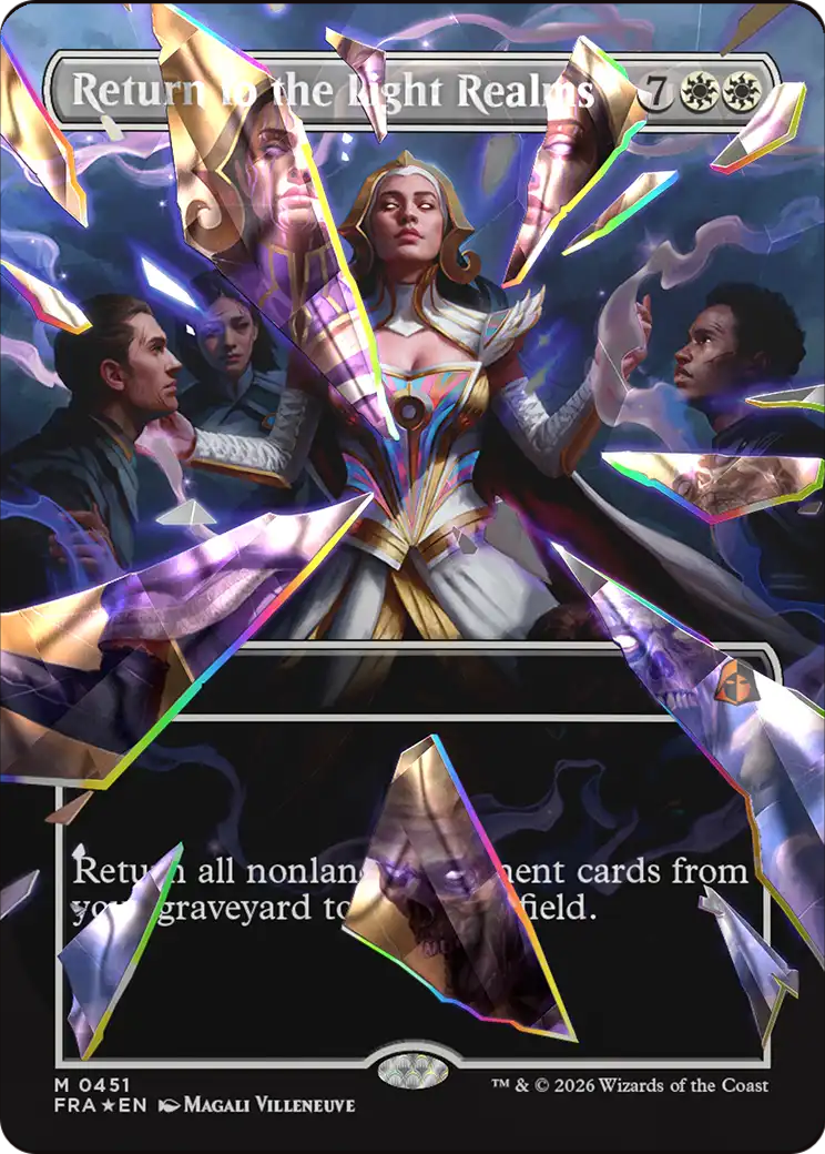 Return to the Light Realms (Borderless) (Facet Foil) (0415) [Reality Fracture] | Exor Games Bridgewater