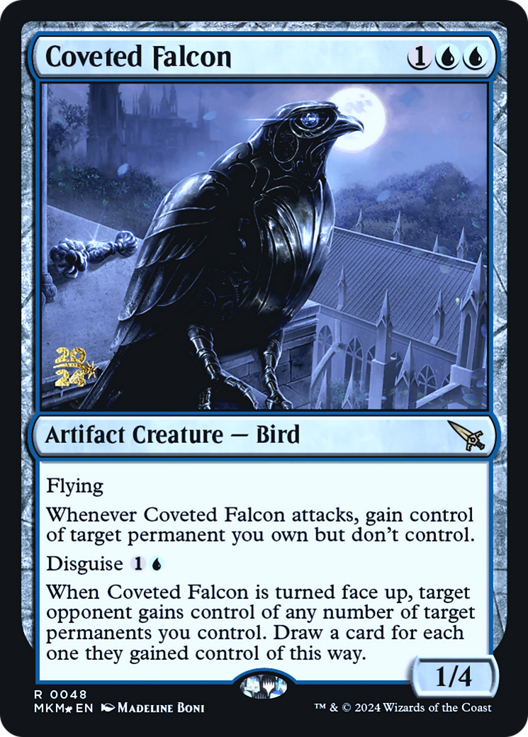 Coveted Falcon [Murders at Karlov Manor Prerelease Promos] | Exor Games Bridgewater