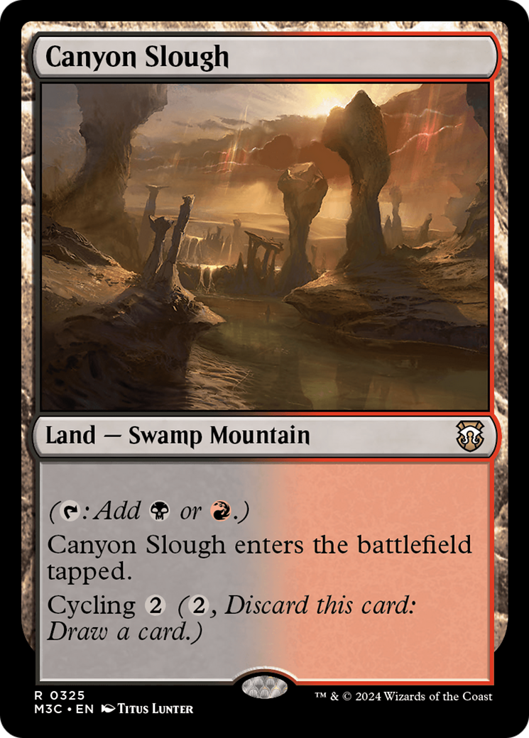 Canyon Slough (Ripple Foil) [Modern Horizons 3 Commander] | Exor Games Bridgewater