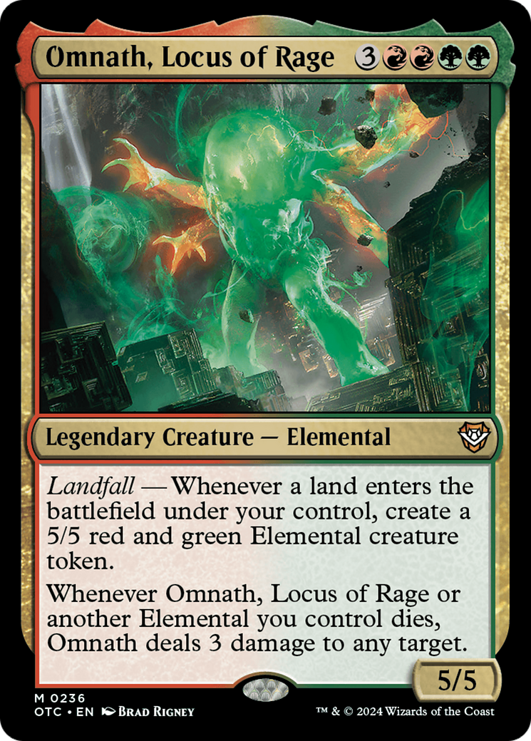 Omnath, Locus of Rage [Outlaws of Thunder Junction Commander] | Exor Games Bridgewater