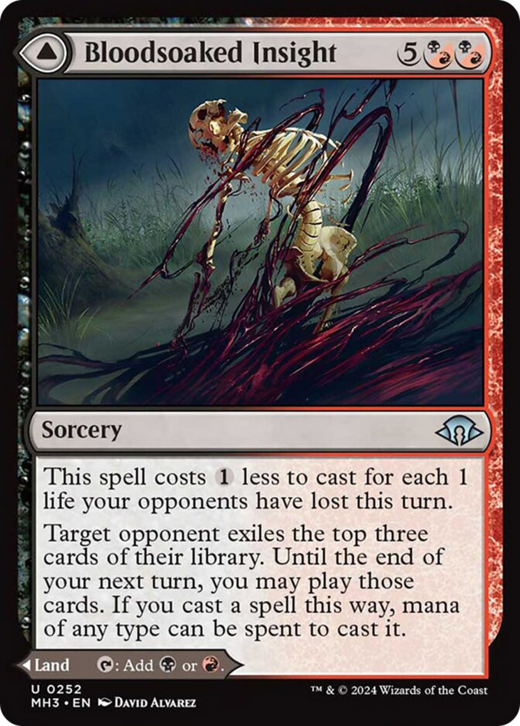 Bloodsoaked Insight // Sanguine Morass [Modern Horizons 3] | Exor Games Bridgewater