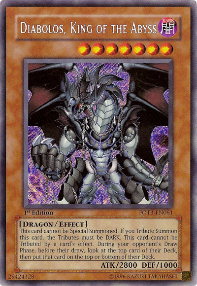 Diabolos, King of the Abyss [FOTB-EN061] Secret Rare | Exor Games Bridgewater