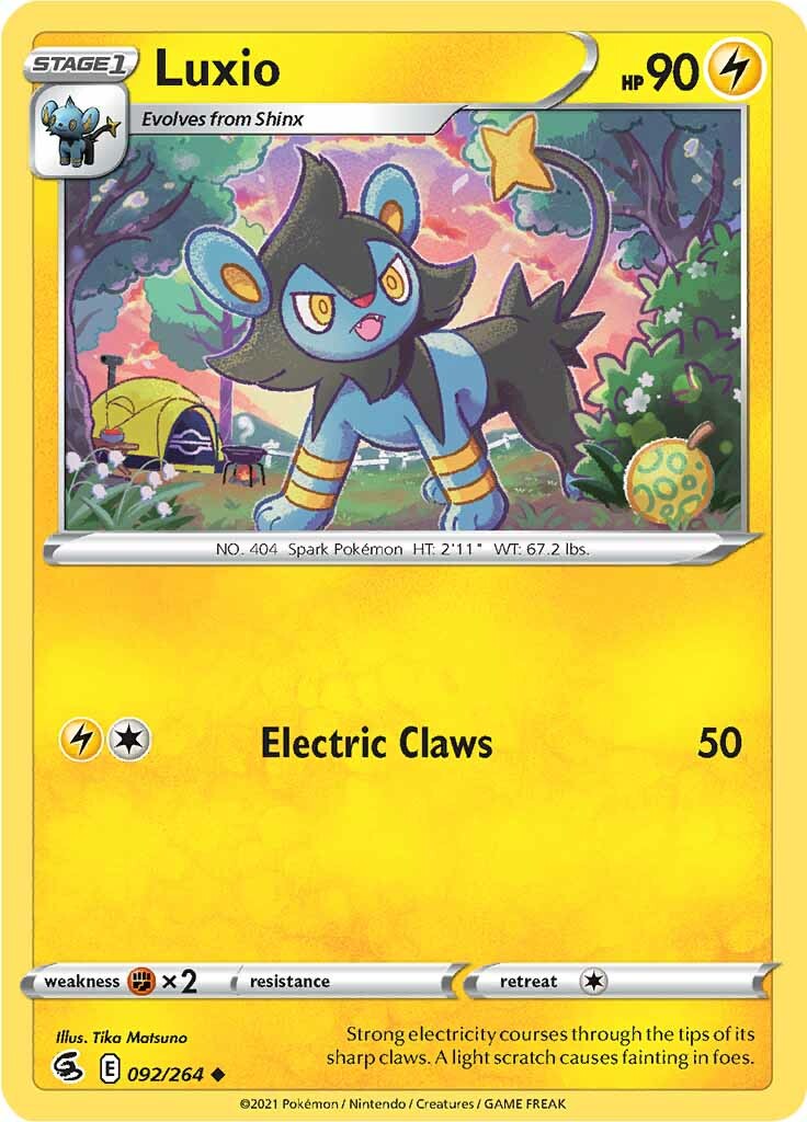 Luxio (092/264) [Sword & Shield: Fusion Strike] | Exor Games Bridgewater